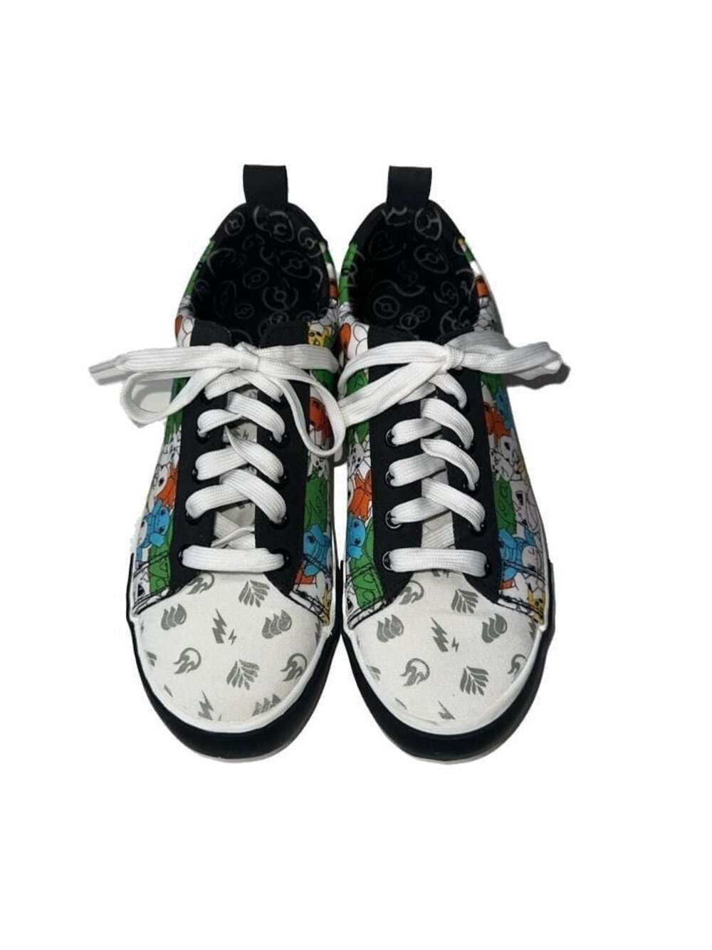 Ground Up Pokemon Canvas Low Top Sneakers, Size 7